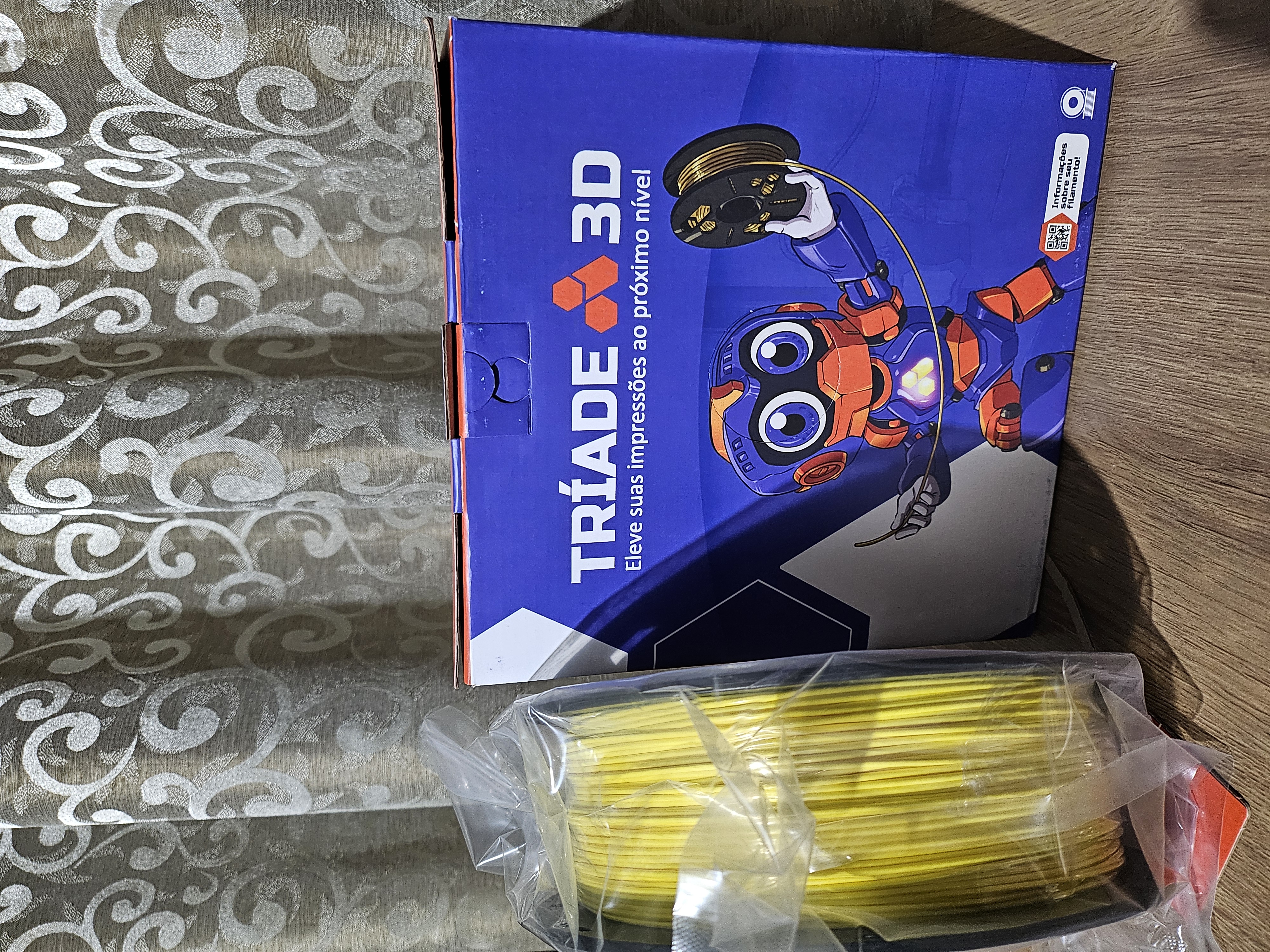 Filamento Triade3D para Impressão 3D Amarelo