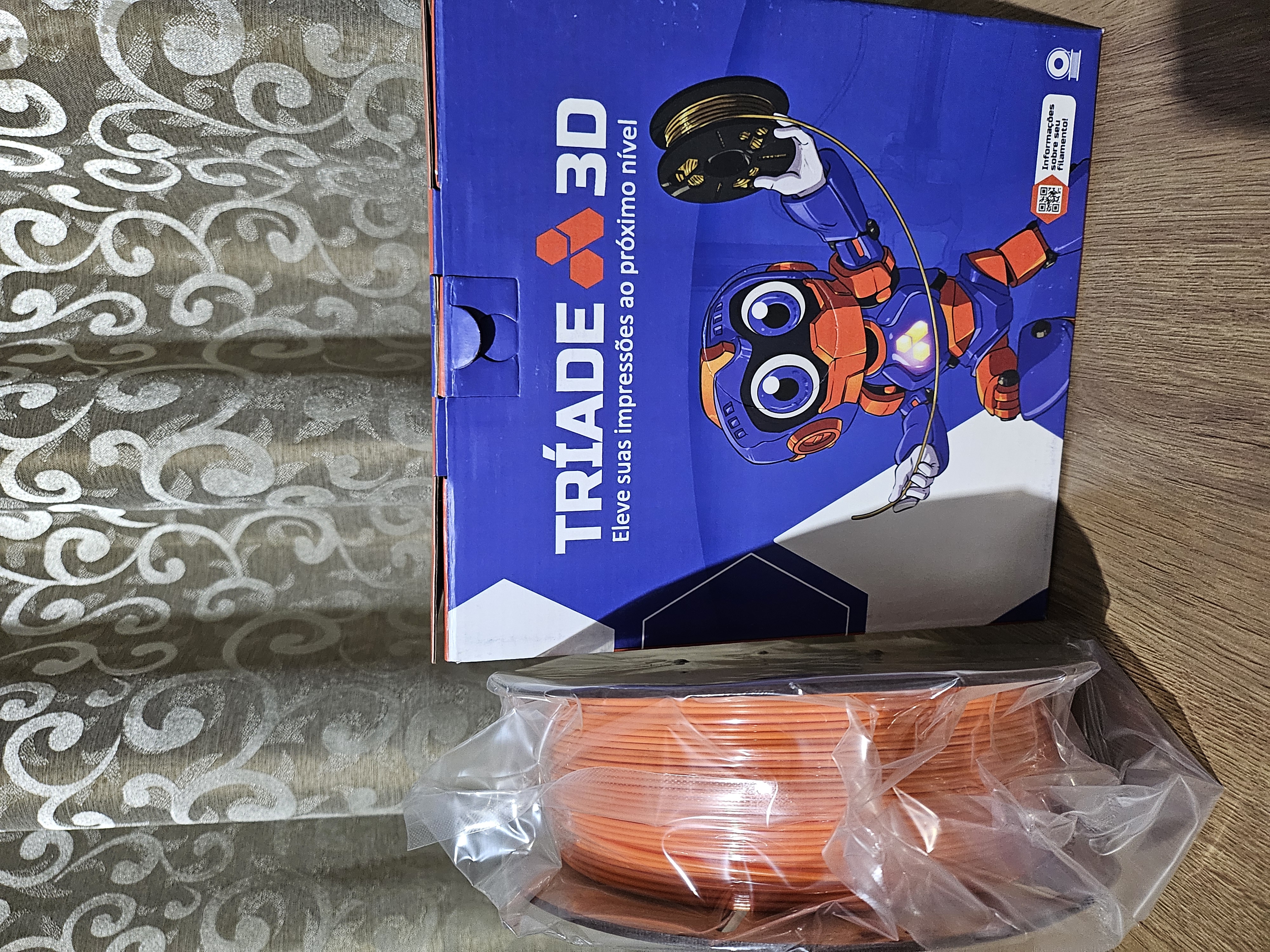 Filamento Triade3D para Impressão 3D Laranja